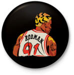 printfashion Rodman - Kitűző, hűtőmágnes - Fekete (14435440)