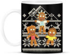 printfashion Merry Rickmas mézeskalács - Bögre - Fekete (5714209)