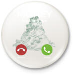 printfashion Money is calling - Kitűző, hűtőmágnes - Fehér (14270347)