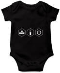 printfashion Game Refuel Repeat - Baba Body - Fekete (1643860)