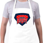 printfashion SUPERBABY1 - Kötény - Fehér (11472334)