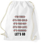 printfashion Let's go - Sportzsák, Tornazsák - Fehér (14445399)