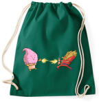 printfashion Dragonball kajaharc - Sportzsák, Tornazsák - Sötétzöld (91442)