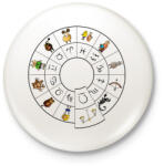 printfashion Mérleg - Kitűző, hűtőmágnes - Fehér (3077349)