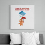 printfashion After all the rain and clouds promise you that it will shine - Vászonkép - Fehér (14380026)
