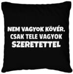 printfashion Nem vagyok kövér - Párnahuzat, Díszpárnahuzat - Fekete (10923825)