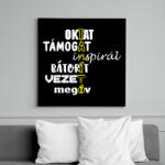 printfashion TANÍTÓ - Vászonkép - Fekete (16543130)