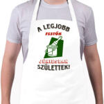 printfashion Festő szülinapja június színes - Kötény - Fehér (5476363)