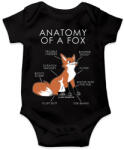 printfashion Anatomy of a fox - Baba Body - Fekete (4805637)