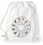 printfashion Halak - Sportzsák, Tornazsák - Fehér (867912)