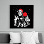 printfashion Rottweiler Karácsony - Vászonkép - Fekete (6644059)