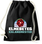 printfashion Elmebeteg Kalandmester - Sportzsák, Tornazsák - Fekete (5434977)