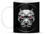 printfashion Pitbull fej - Bögre - Fekete (1007831)