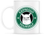 printfashion Starbucks macska - Bögre - Fehér (4198495)