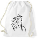 printfashion Ló minta - Sportzsák, Tornazsák - Fehér (5043974)