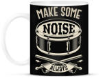 printfashion Make some noise - Dobos - Bögre - Fekete (6989190)