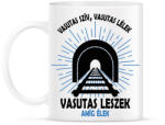 printfashion Vasutas szív, lélek - Bögre - Fehér (7685391)