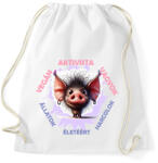 printfashion Vegán aktivista póló - Sportzsák, Tornazsák - Fehér (15786177)