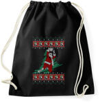 printfashion Kosaras karácsony - Sportzsák, Tornazsák - Fekete (455857)