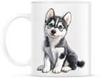 printfashion Cuki Husky Kölyök - Bögre - Fehér (16704344)