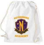 printfashion Wednesday Nevermore logo - Sportzsák, Tornazsák - Fehér (13652157)