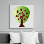 printfashion Almafa - Vászonkép - Fehér (10697343)