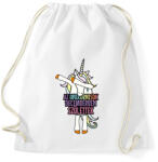 printfashion Unikornis szülinap december - Sportzsák, Tornazsák - Fehér (1927590)