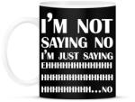 printfashion I'm not saying no - Bögre - Fekete (7029024)