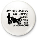 printfashion dating - Kitűző, hűtőmágnes - Fehér (3090194)