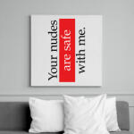 printfashion Your nudes - Telefontok - Vászonkép - Fehér (7006376)