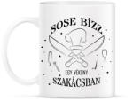 printfashion Sose bízz egy vékony szakácsban - Bögre - Fehér (7550110)