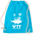 printfashion WTF - Sportzsák, Tornazsák - Surf blue (357589)