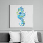 printfashion Seahorse - Vászonkép - Fehér (6625651)