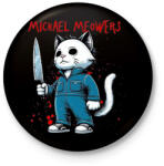 printfashion Michael MEOWers - Kitűző, hűtőmágnes - Fekete (16809775)