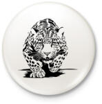 printfashion leopárd - Kitűző, hűtőmágnes - Fehér (16142483)