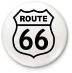 printfashion route 66 - Kitűző, hűtőmágnes - Fehér (11593547)