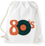 printfashion 80as évek - Sportzsák, Tornazsák - Fehér (14099657)