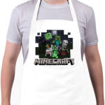 printfashion Minecraft - Kötény - Fehér (4902152)