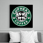 printfashion Cuphead Coffee - Vászonkép - Fekete (7018060)