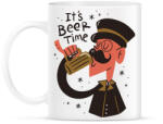 printfashion Sör szünet - Beer time - Bögre - Fehér (4359424)