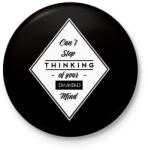 printfashion Diamond mind - Kitűző, hűtőmágnes - Fekete (3102359)
