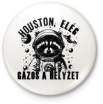 printfashion Houston, elég gázos a helyzet! - Kitűző, hűtőmágnes - Fehér (16682670)