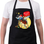 printfashion All I want for Christmas is You! - Vicces karácsonyi szúnyog - Kötény - Fekete (15267395)