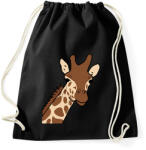 printfashion zsiráf - Sportzsák, Tornazsák - Fekete (13620810)