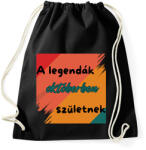 printfashion A legendák október (1) - Sportzsák, Tornazsák - Fekete (16831008)