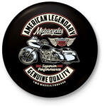 printfashion American motorcycle - Kitűző, hűtőmágnes - Fekete (13720984)