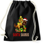 printfashion santa saurus - Sportzsák, Tornazsák - Fekete (10846910)