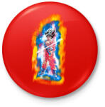 printfashion Dragon ball- ultra-instinct-aura - Kitűző, hűtőmágnes - Piros (4192324)