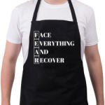 printfashion FEAR - Face Everything And Recover - Kötény - Fekete (4934055)