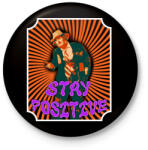 printfashion Stay positive - Kitűző, hűtőmágnes - Fekete (15461334)